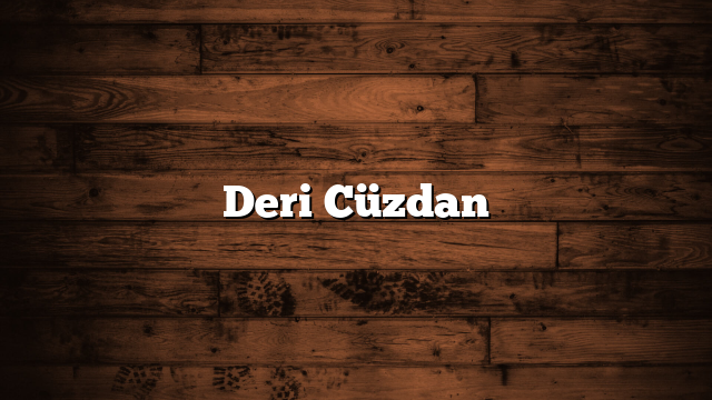 Deri Cüzdan