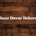 Hasır Duvar Dekoru