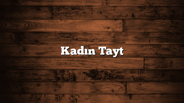 Kadın Tayt
