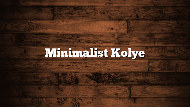 Minimalist Kolye